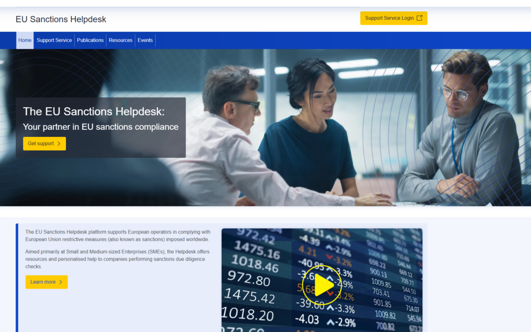 EU Sanctions Helpdesk Launched to Support EU Operators